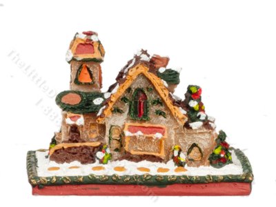 (image for) Miniature Gingerbread Chalet for Dollhouses