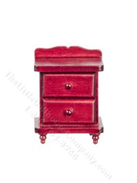 (image for) Miniature Mahogany Nightstand for Dollhouses