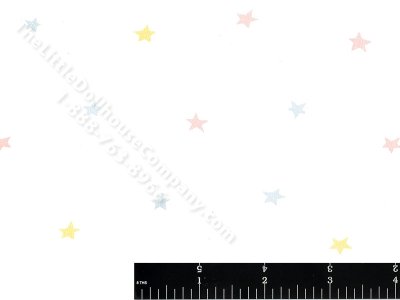 (image for) Multicolour Star Miniature Wallpaper for Dollhouses