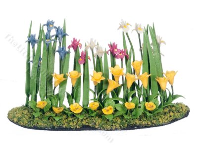 (image for) 1:24 Scale Iris Landscape for Dollhouses