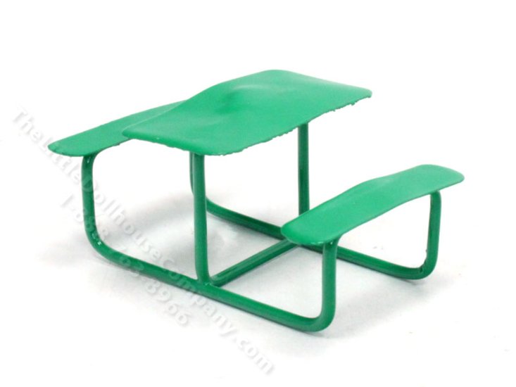 (image for) Miniature 1:24 Scale Picnic Bench for Dollhouses