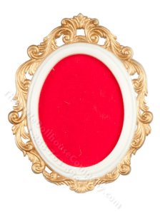 (image for) Miniature Ornate Frame on Stand for Dollhouses