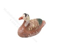 (image for) Vintage Miniature Wooden Bar Headed Goose for Dollhouses