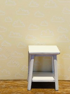 (image for) Dollhouse Scale Model Wallpaper - Yellow with Clouds - 3pc Set