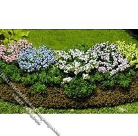 (image for) Garden Delights in Flower Bed for Dollhouses