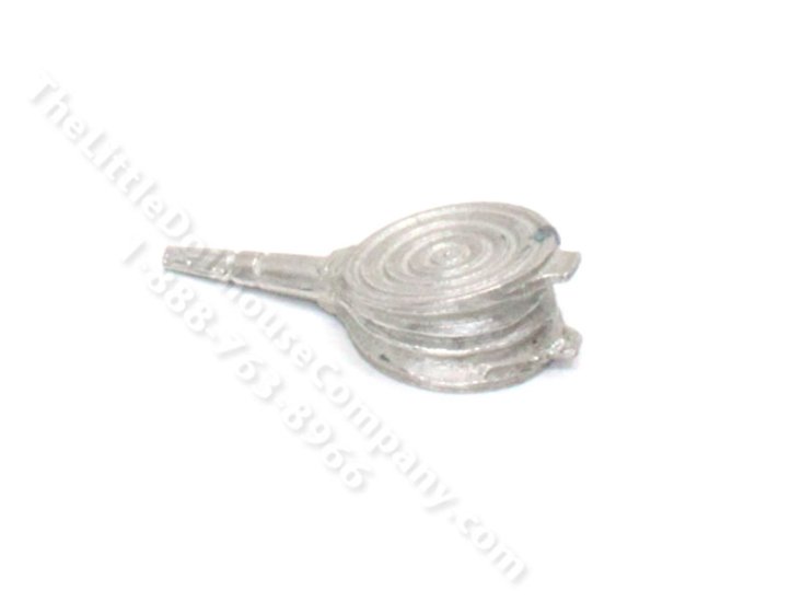 (image for) Miniature Pewter Bed Warmer for Dollhouses