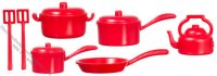 (image for) 10 Pieces Red Kitchenware For Dollhouses