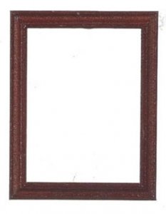 (image for) Miniature Small Brown Rectangular Frame