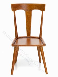 (image for) Dollhouse Miniature Modern Side Chair, Walnut