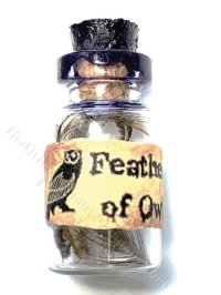 (image for) Miniature Feather of Owl Jar for Dollhouses