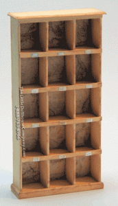 (image for) Miniature Pigeon Hole Shelf Wall Unit