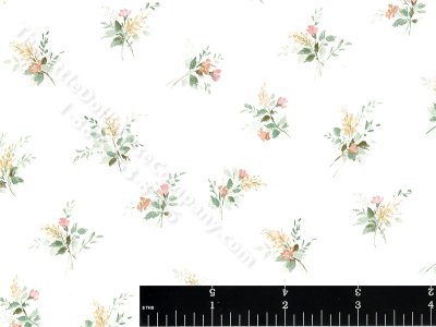 (image for) Flowers and Wheat Bouquet Miniature Wallpaper for Dollhouses