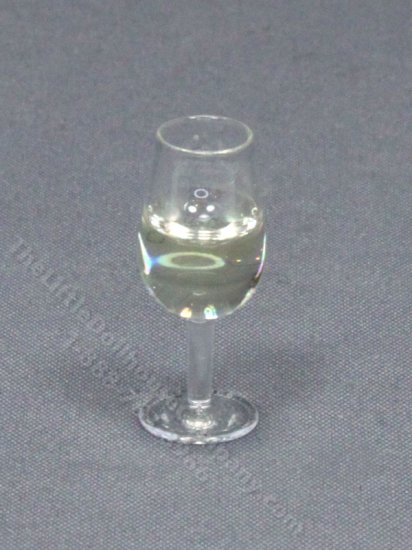 (image for) Miniature Glass of White Wine for Dollhouses
