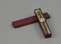 (image for) Brown Leather Ladies Watch with Gold Accents by Judith Blondell
