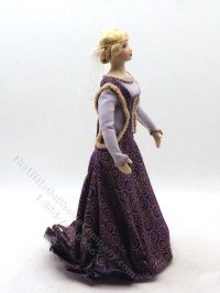 (image for) Miniature Handcrafted Vintage Medieval Woman with Veil