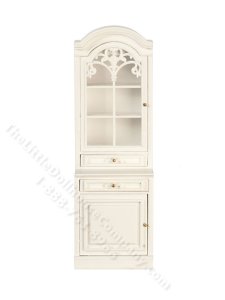 (image for) Miniature White Kitchen Cabinet For Dollhouses