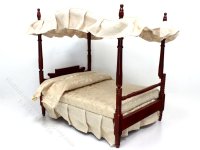 (image for) As-Is Miniature Canopy Bed for Dollhouses