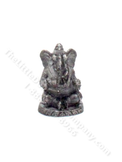 (image for) Miniature Oil-Rubbed Bronze Ganesha Figurine