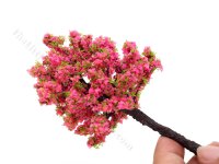 (image for) Miniature 4" Dark Pink Blossom Tree for Dollhouses