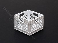(image for) Miniature White Milk Crate for Dollhouses