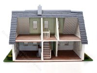 (image for) 1:48 Scale Full Cape Cod Assembled Dollhouse