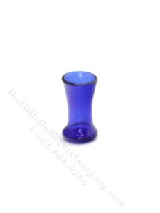 (image for) Miniature Blue Trumpet Vase for Dollhouses