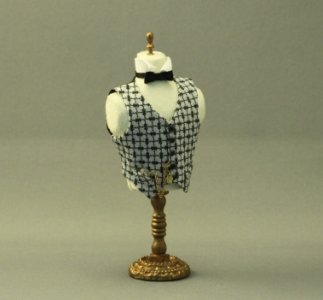 (image for) Dollhouse Scale Model Male Tailoring Form by Judith Blondell