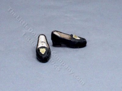(image for) Black Leather Loafers with Kiltie by Judith Blondell