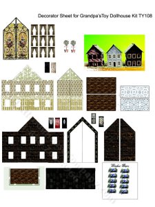 (image for) Miniature Beige Decorator Kit for Dollhouses