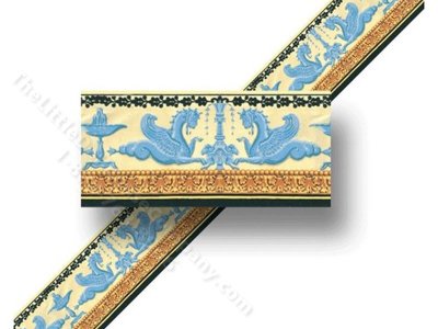 (image for) 1:24 Scale Dollhouse Wallpaper Border