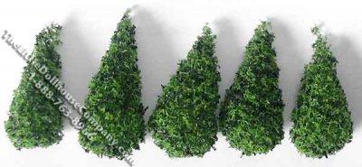 (image for) Miniature 1.5" Tall Pine Trees for Dollhouses, 5/pkg