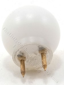 (image for) Dollhouse Round White 12V Large Pin-In Ceiling Globe