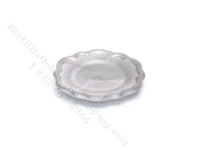 (image for) Miniature Pewter Plate for Dollhouses