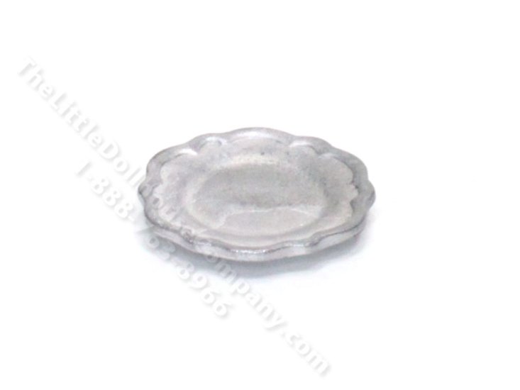 (image for) Miniature Pewter Plate for Dollhouses