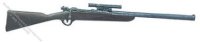 (image for) Miniature Hunting Rifle with Scope Dark Stock for Dollhouses