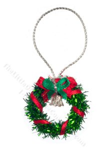 (image for) Miniature Green Foil Wreath for Dollhouses