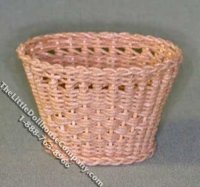 (image for) Miniature Wicker Wastebasket Kit for Dollhouses