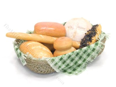 (image for) Miniature Basket of Bread by Charlotte Willmott