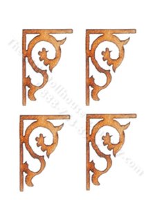 (image for) Miniature Brackets for Dollhouses