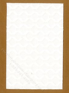 (image for) Miniature Textured White Rug for Dollhouses -Small