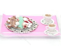 (image for) Miniature Cookies & Cups of Tea for Dollhouses