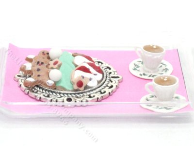 (image for) Miniature Cookies & Cups of Tea for Dollhouses