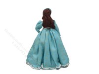 (image for) Miniature Handcrafted Tudor Woman in Turquoise