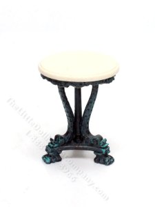 (image for) Miniature Antique Copper Round End Table