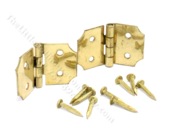 (image for) Miniature Pair of Butt Hinges for Dollhouses