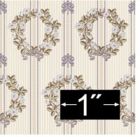 (image for) Dollhouse Scale Model Wallpaper Rambler - Blue