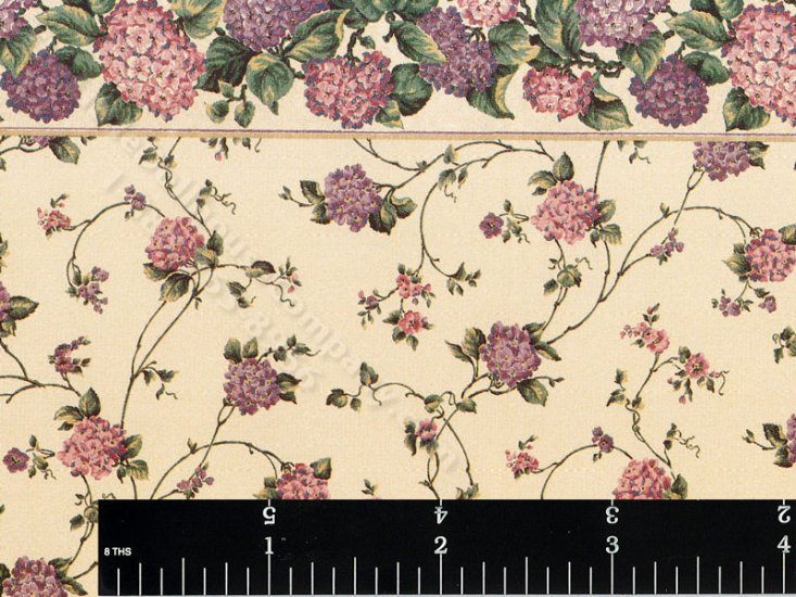 (image for) Kismet Pattern Miniature Wallpaper for Dollhouses - Violet