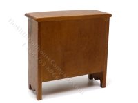 (image for) Miniature 4 Drawer Walnut Dresser for Dollhouses