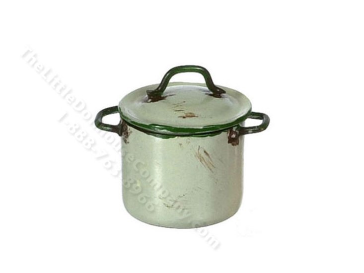 (image for) Miniature Small Pot with Lid For Dollhouses