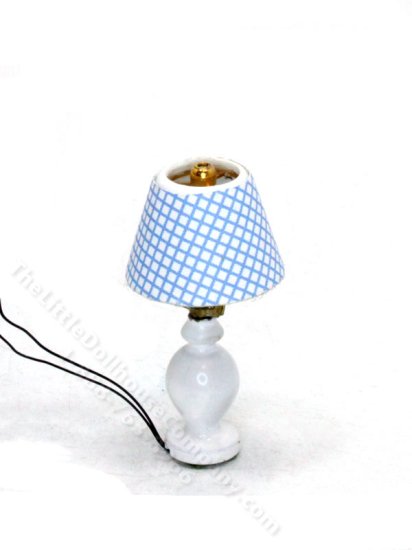 (image for) Miniature White Table Lamp for Dollhouses